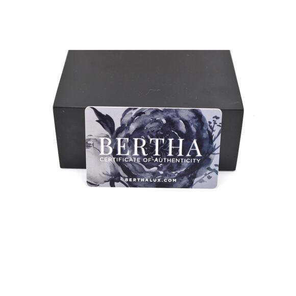 Bertha Courtney Opal-Dial Leather-Band Watch with Crystals Watch NIB with COA main image 6